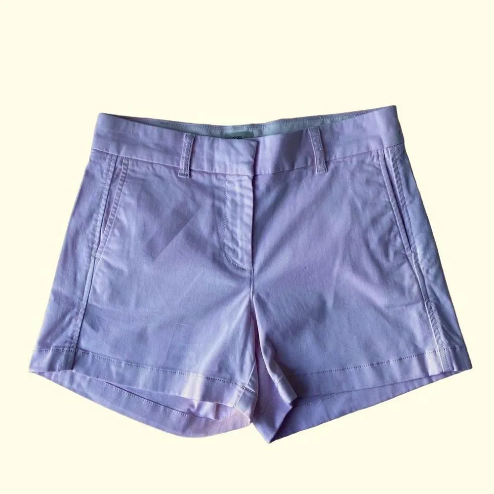 J. Crew Pink Cotton Chino Shorts SZ 2